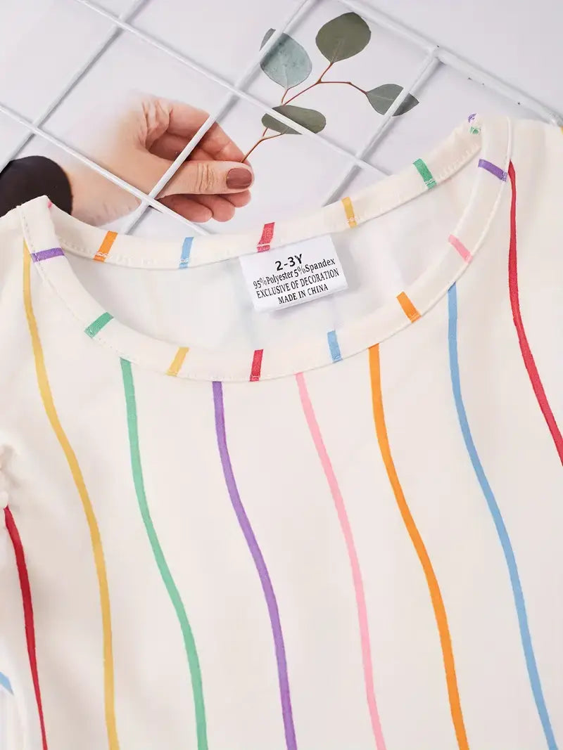 Colorful Crayon Twirl Dress