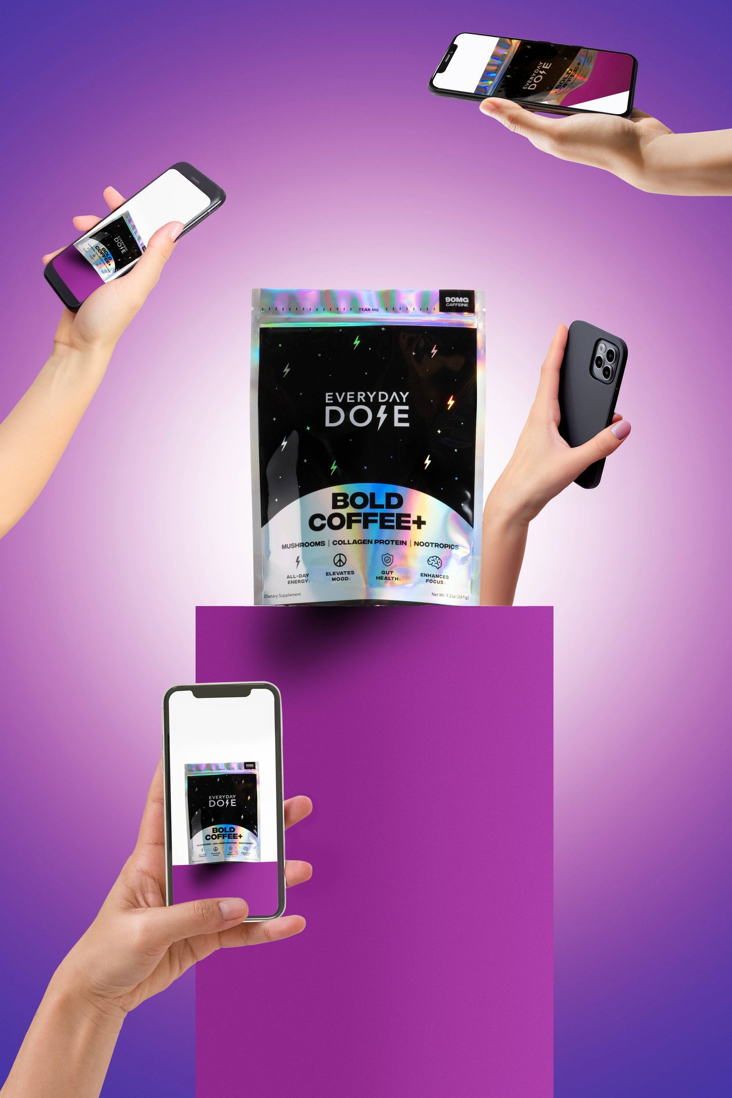The Everyday Dose Mushroom Bold Coffee+: Focus & Energy