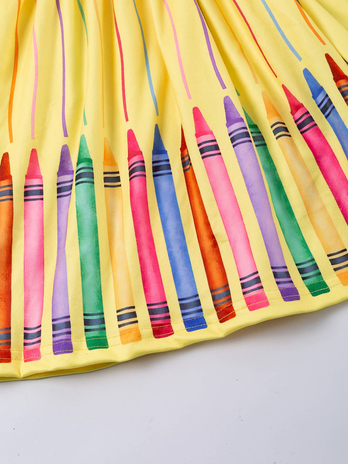 Colorful Crayon Twirl Dress