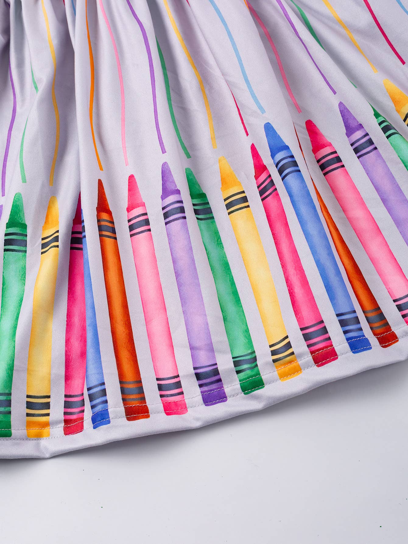 Colorful Crayon Twirl Dress