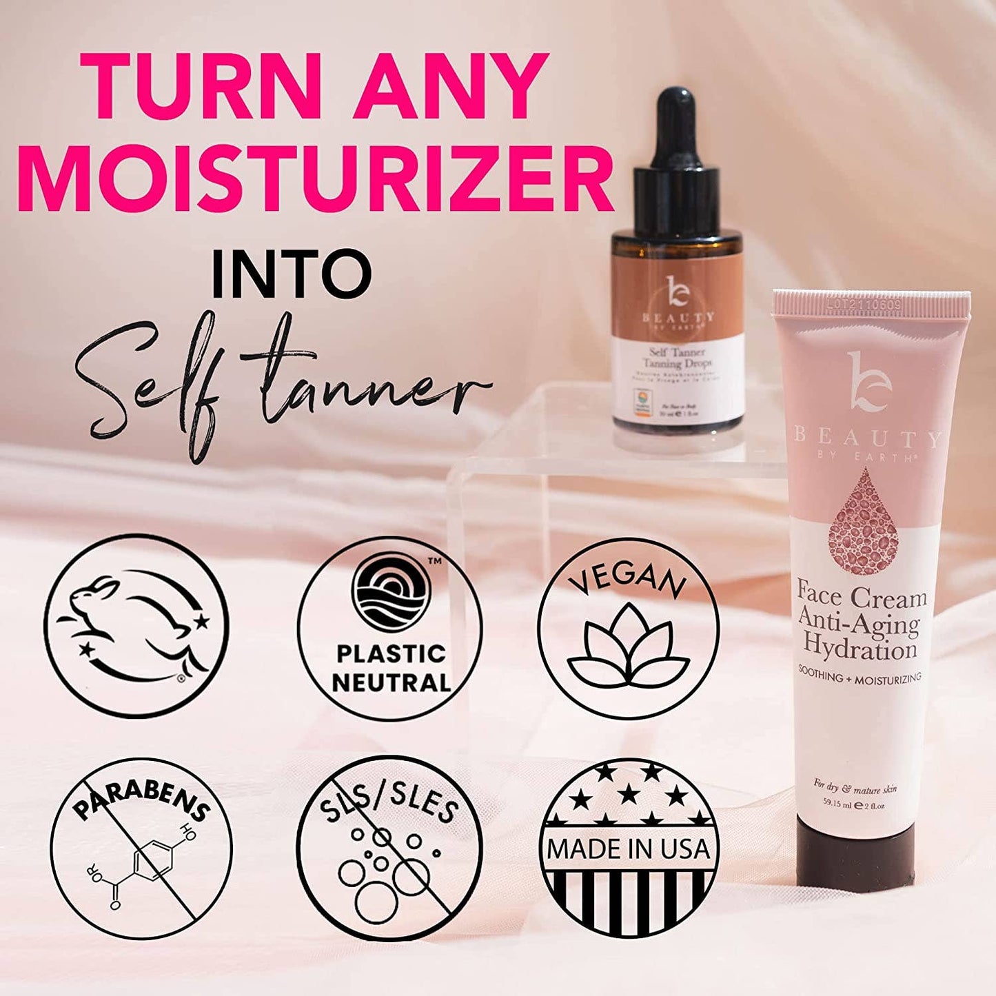 Self Tanner Drops 1oz (3 Shades): Medium