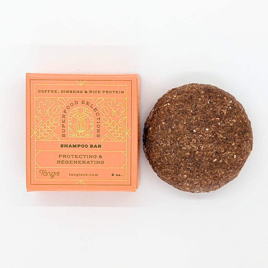 Protecting & Regenerating Shampoo Bar by Tangie. zero waste. USA