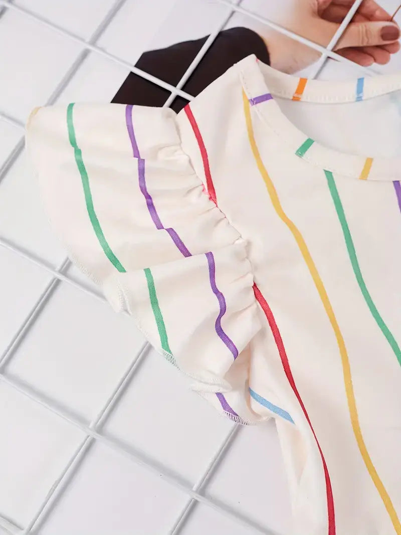 Colorful Crayon Twirl Dress
