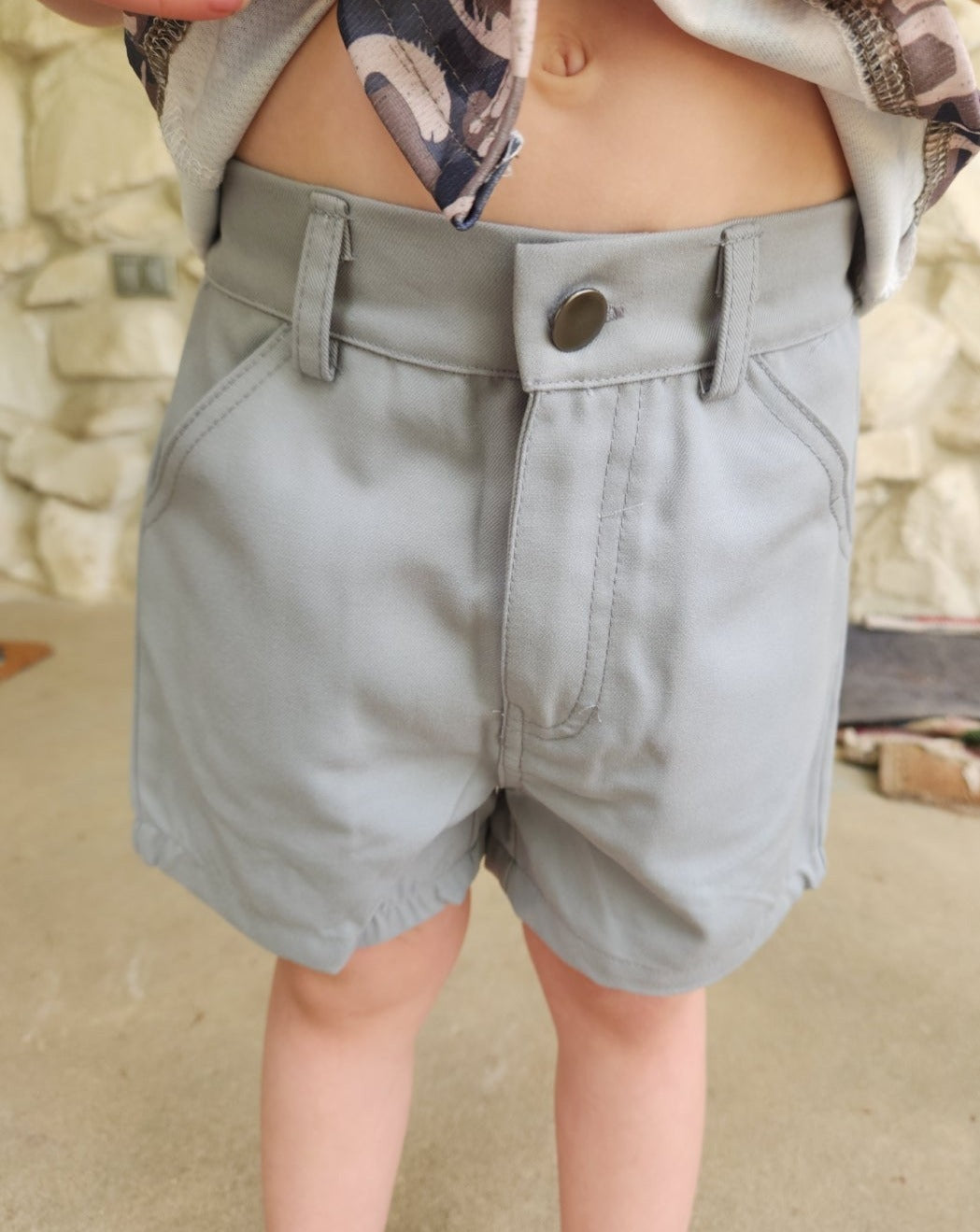 Sage Pocket Cargo Shorts