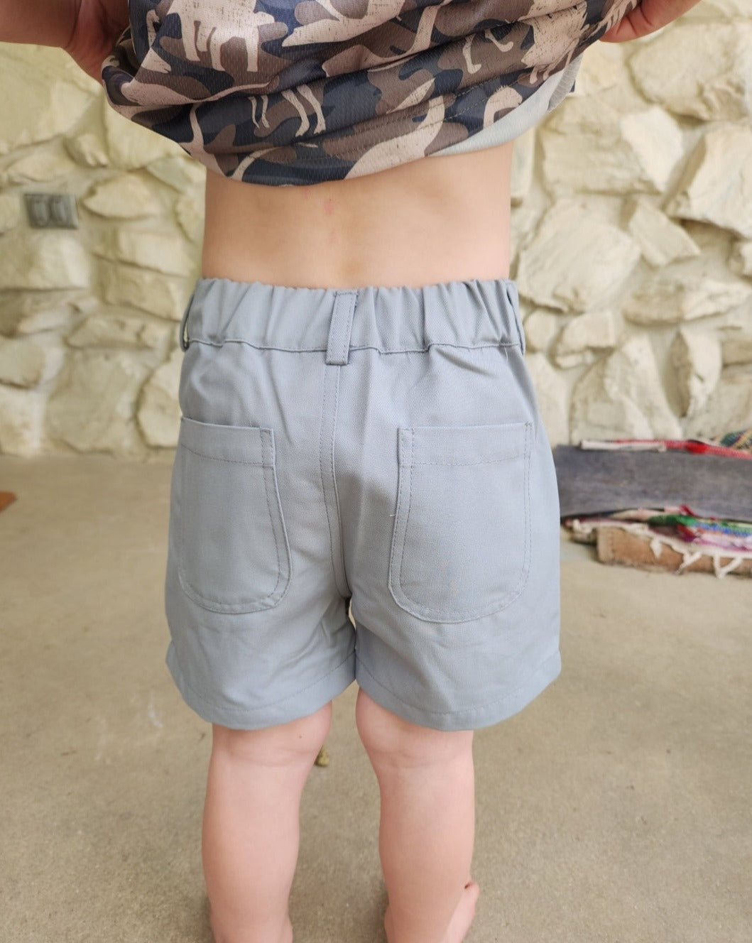 Sage Pocket Cargo Shorts