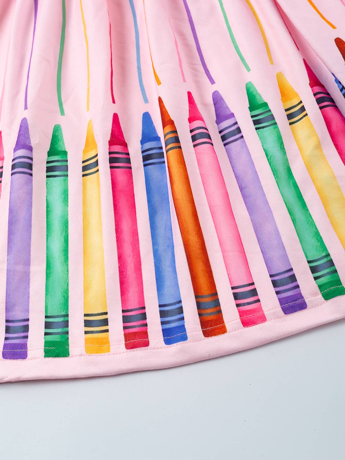 Colorful Crayon Twirl Dress