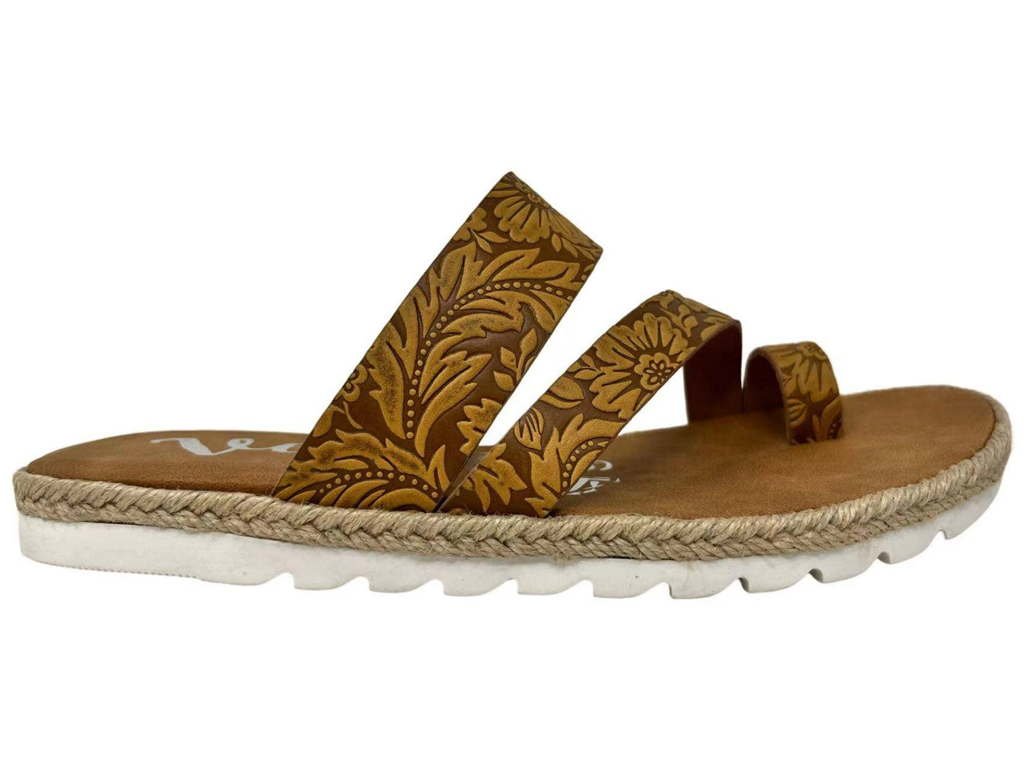 Tooled Leather Sandal