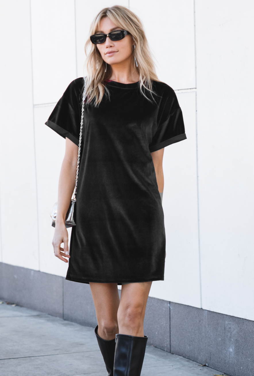 Velvet Casual Dress