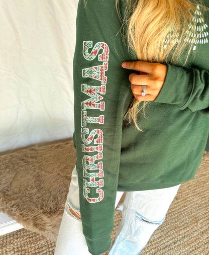 Merry Christmas Plaid Sweashirt