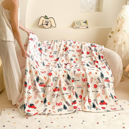 Christmas Flannel Throw Blanket