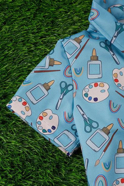 ART CLASS BUTTON UP