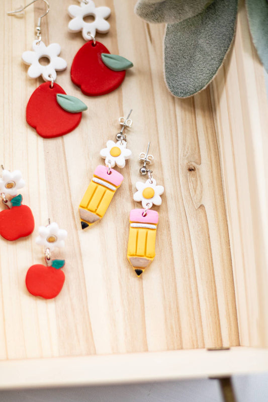 Teacher Flower Collection: Small pencil dangle