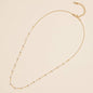 2mm Classic Pearl Link 18K Gold Dipped Necklace