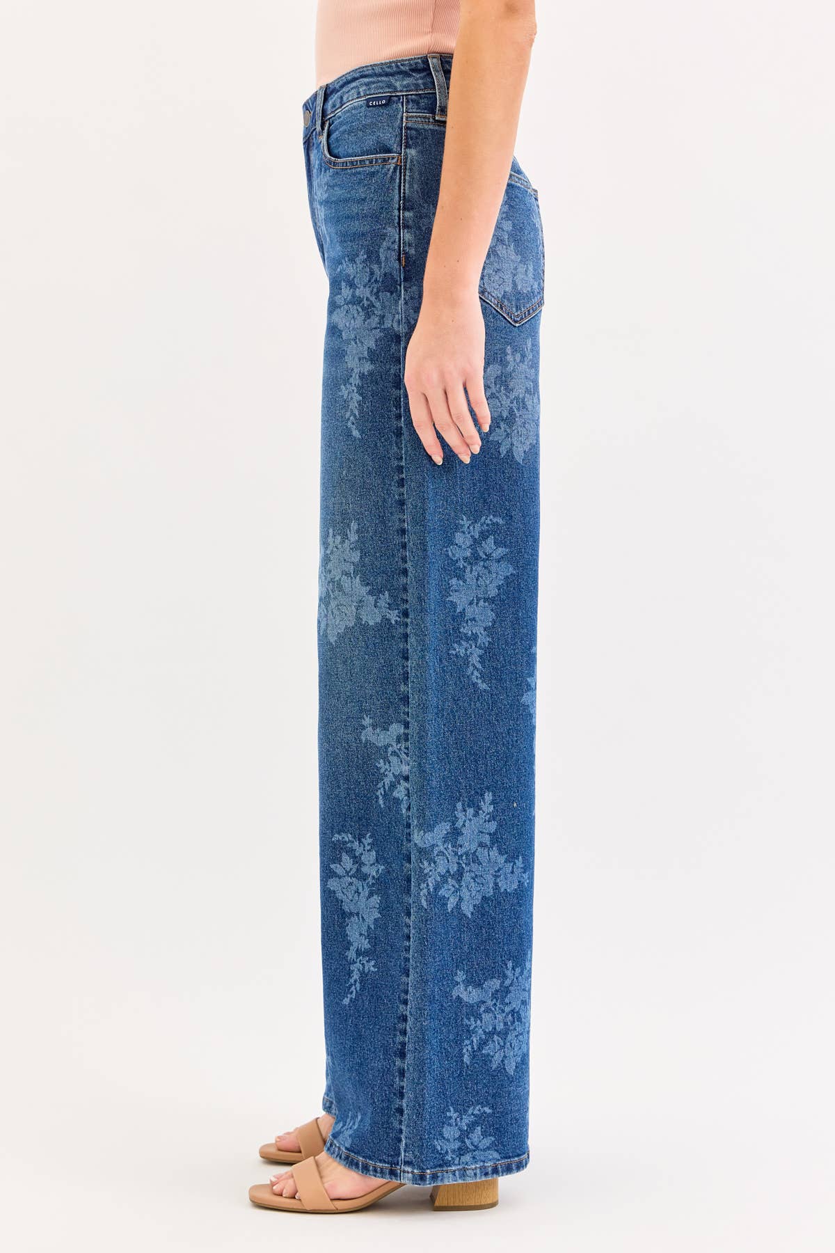 High Rise Floral Wide Leg