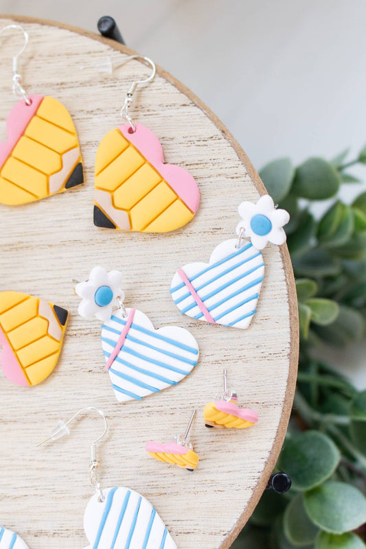 Heart School Collection: Notebook Flower Dangles