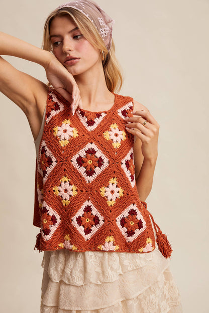 Crochet Granny Square Vest