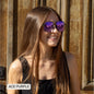 Aviator Polarized Hair-Friendly: Purple