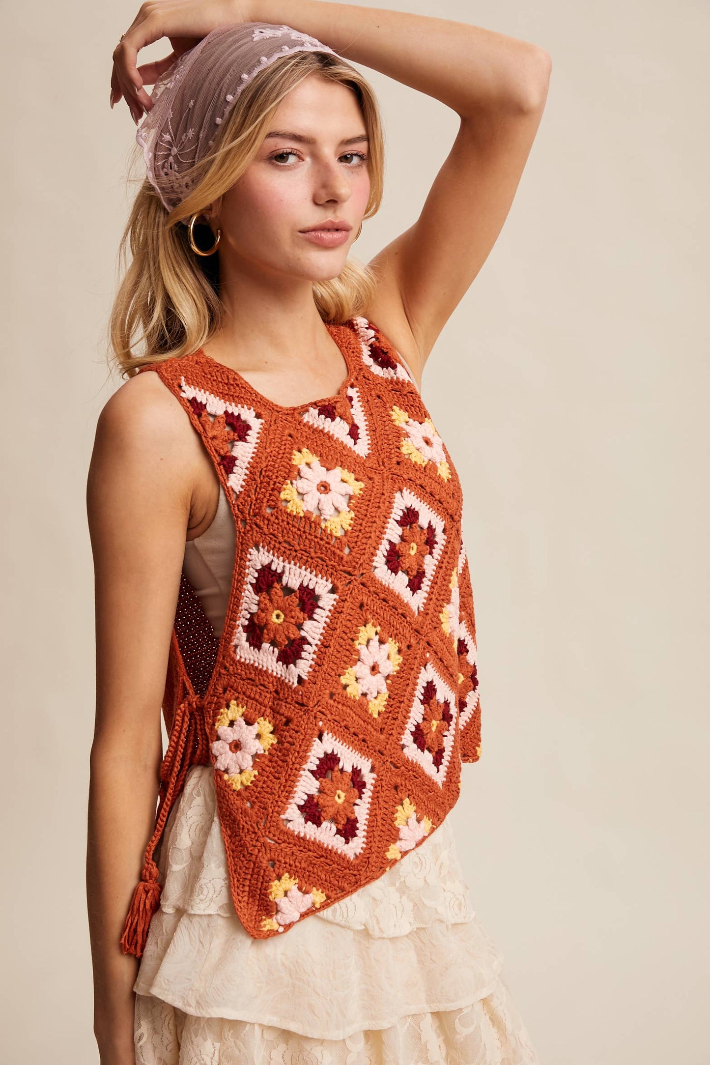 Crochet Granny Square Vest