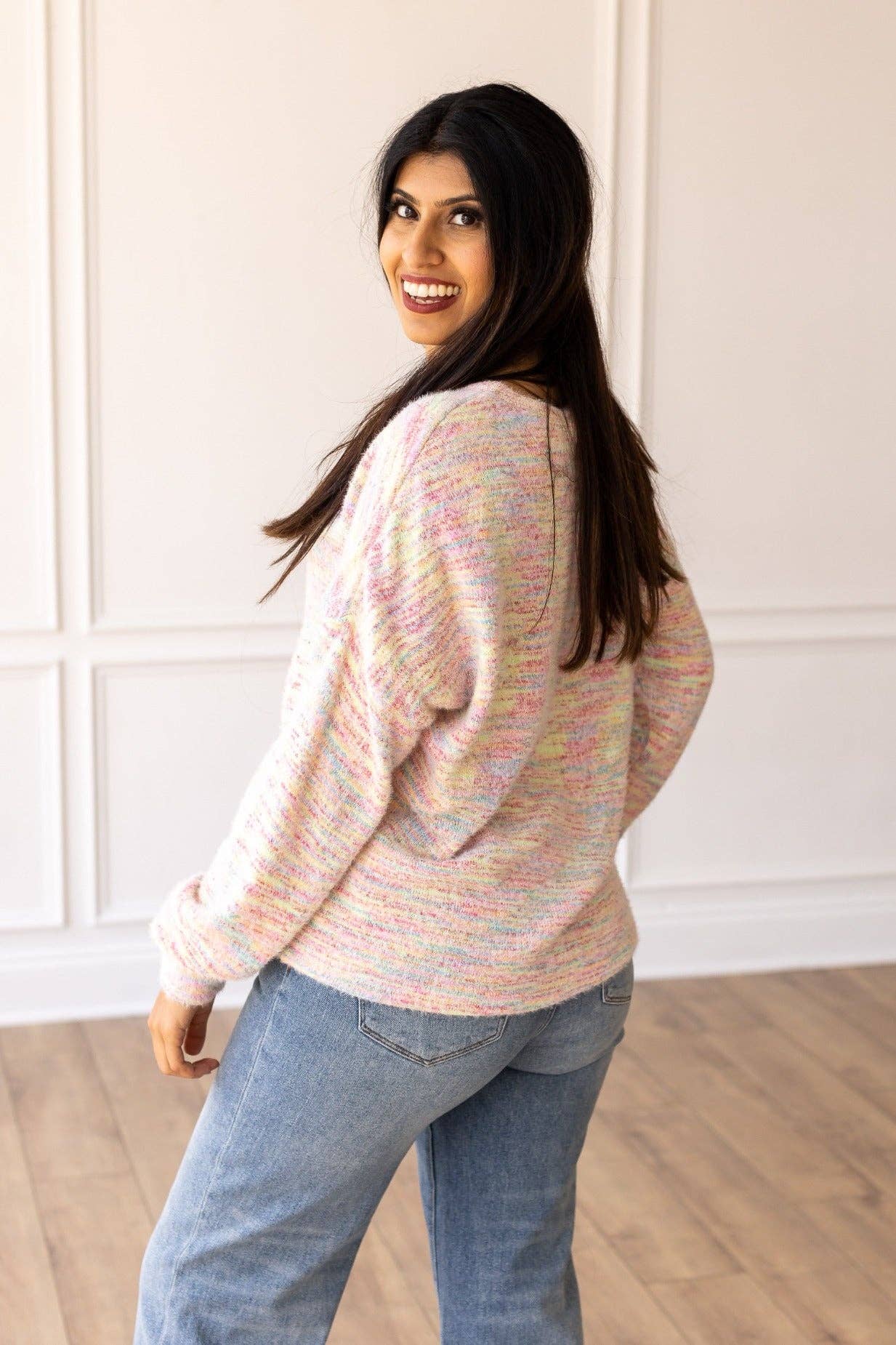 Pastel Multicolor Heathered Sweater