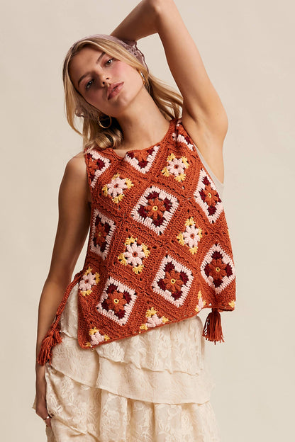Crochet Granny Square Vest