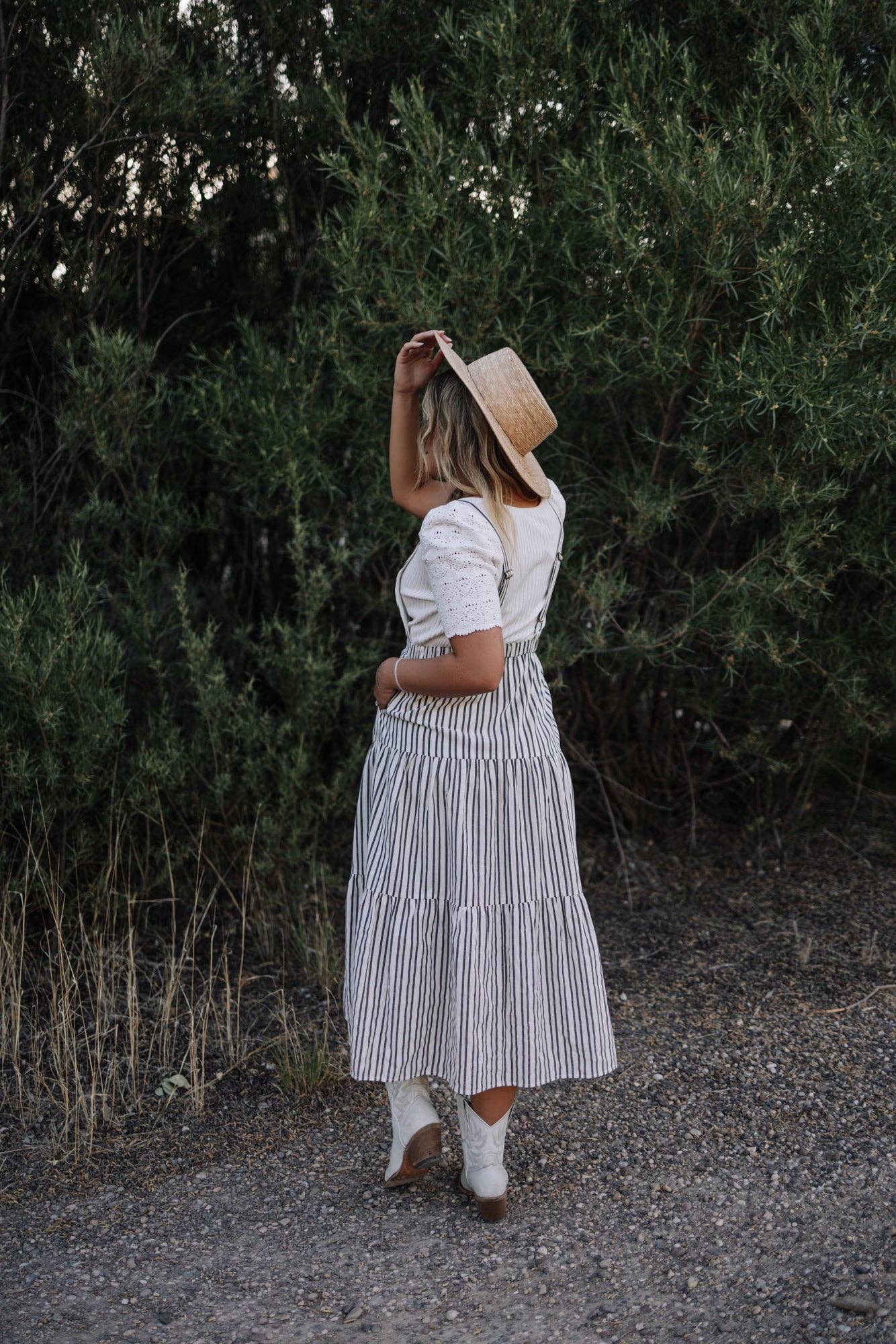 Overall Dress in Charcoal