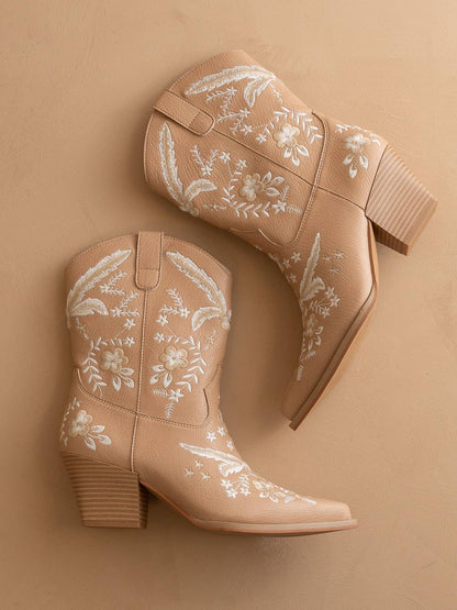 The Bailey Embroidered Bootie