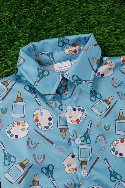 ART CLASS BUTTON UP