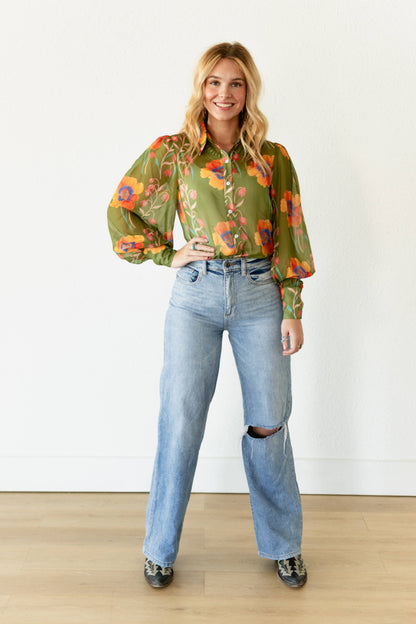 Wild Poppy Blouse