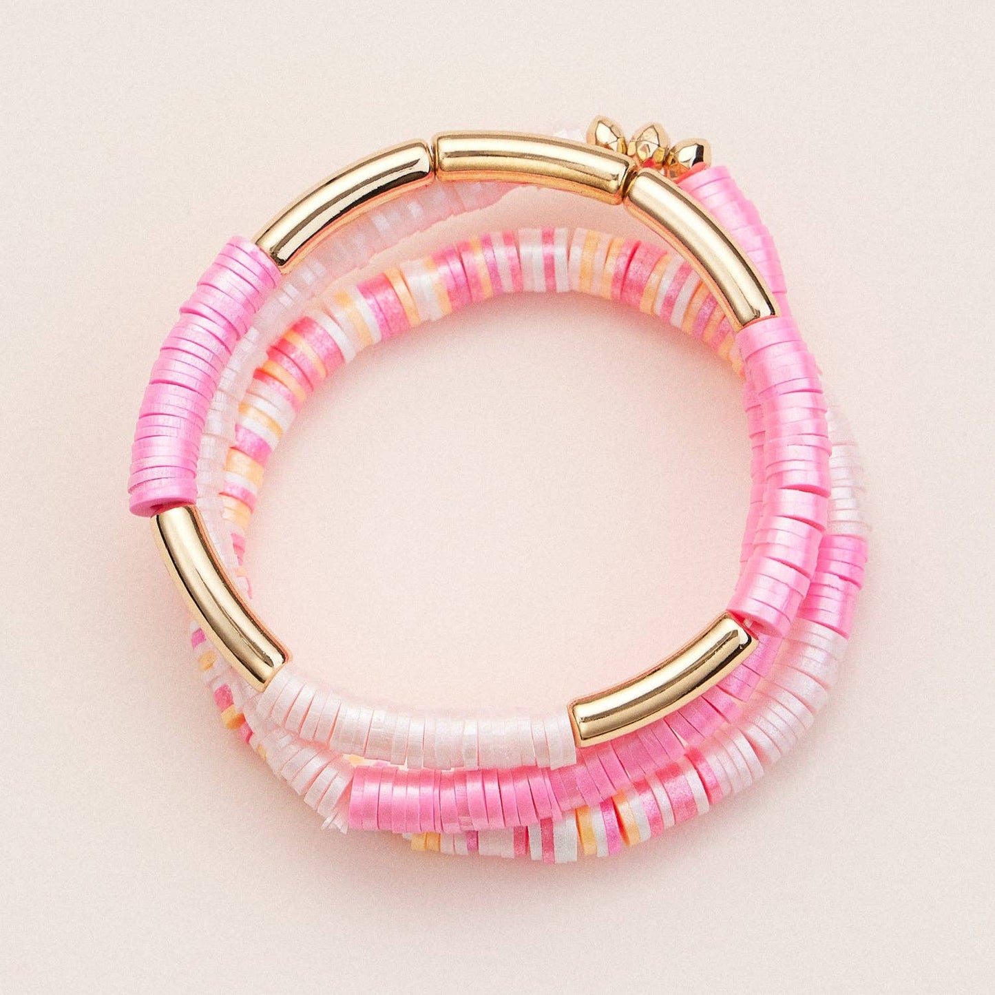 Colorful Heishi Bead Stretch Bracelets
