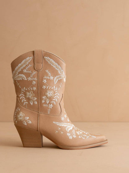 The Bailey Embroidered Bootie
