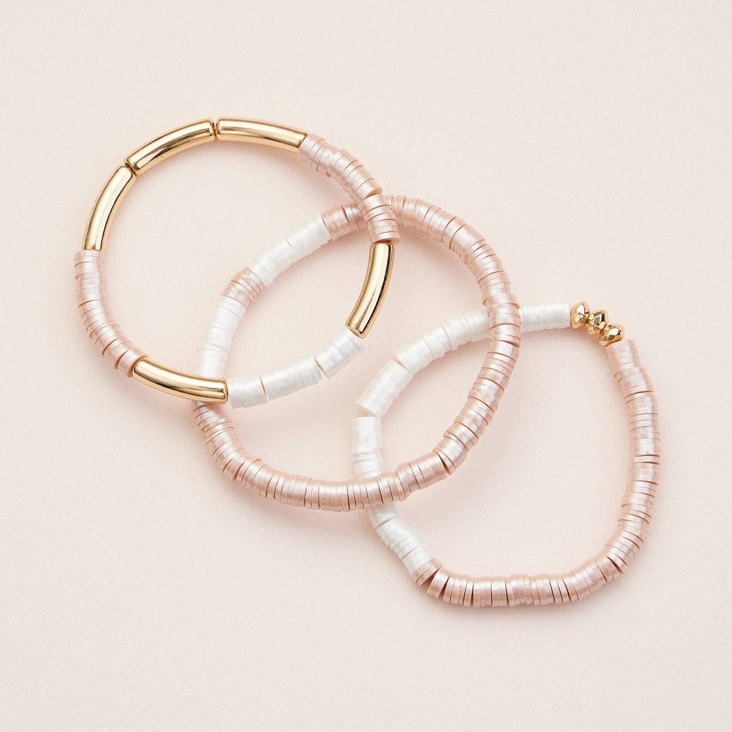 Colorful Heishi Bead Stretch Bracelets