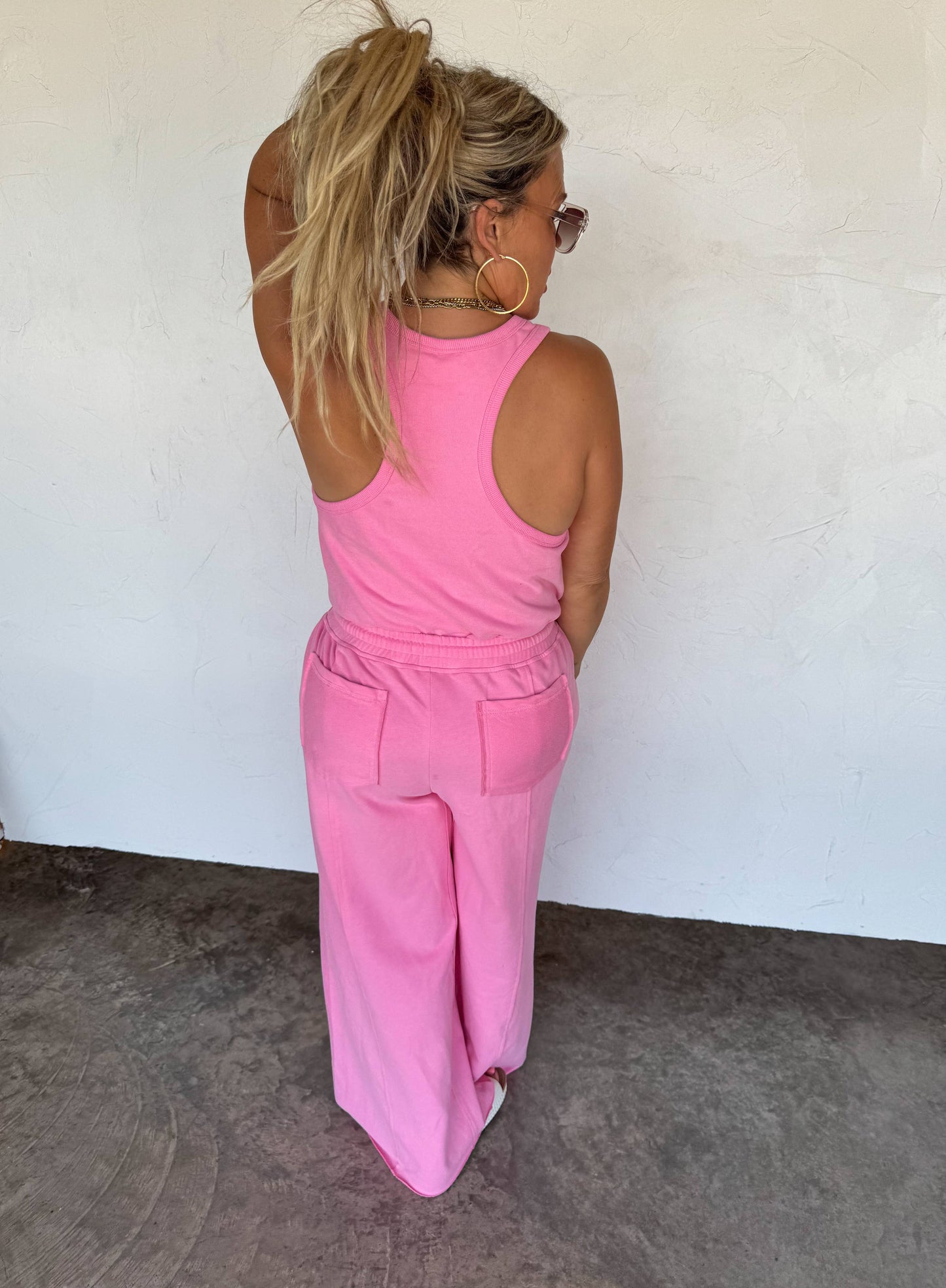 Hot Pink TERRY JUMPER
