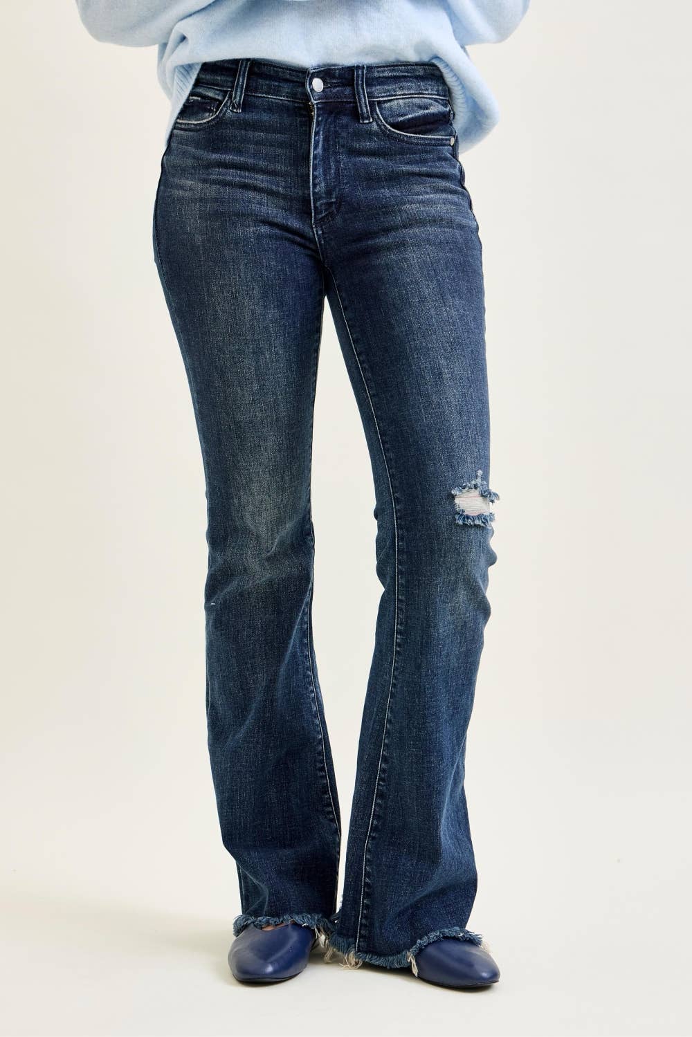 JB Flare Frayed Hem