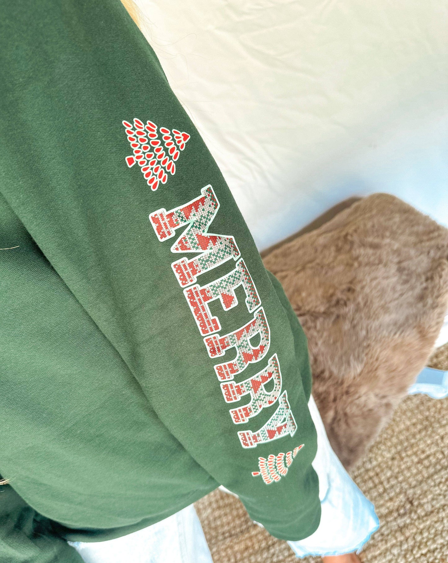 Merry Christmas Plaid Sweashirt