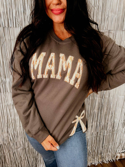 MAMA Bow Sweatshirt | Handmade