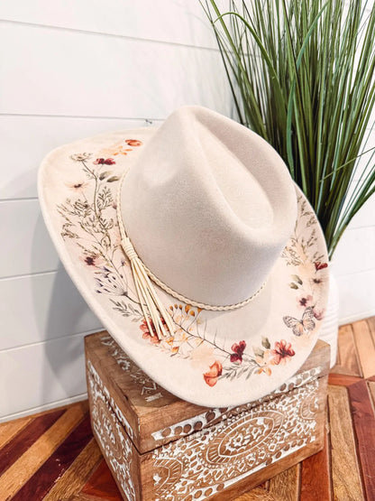 Floral Print Hat