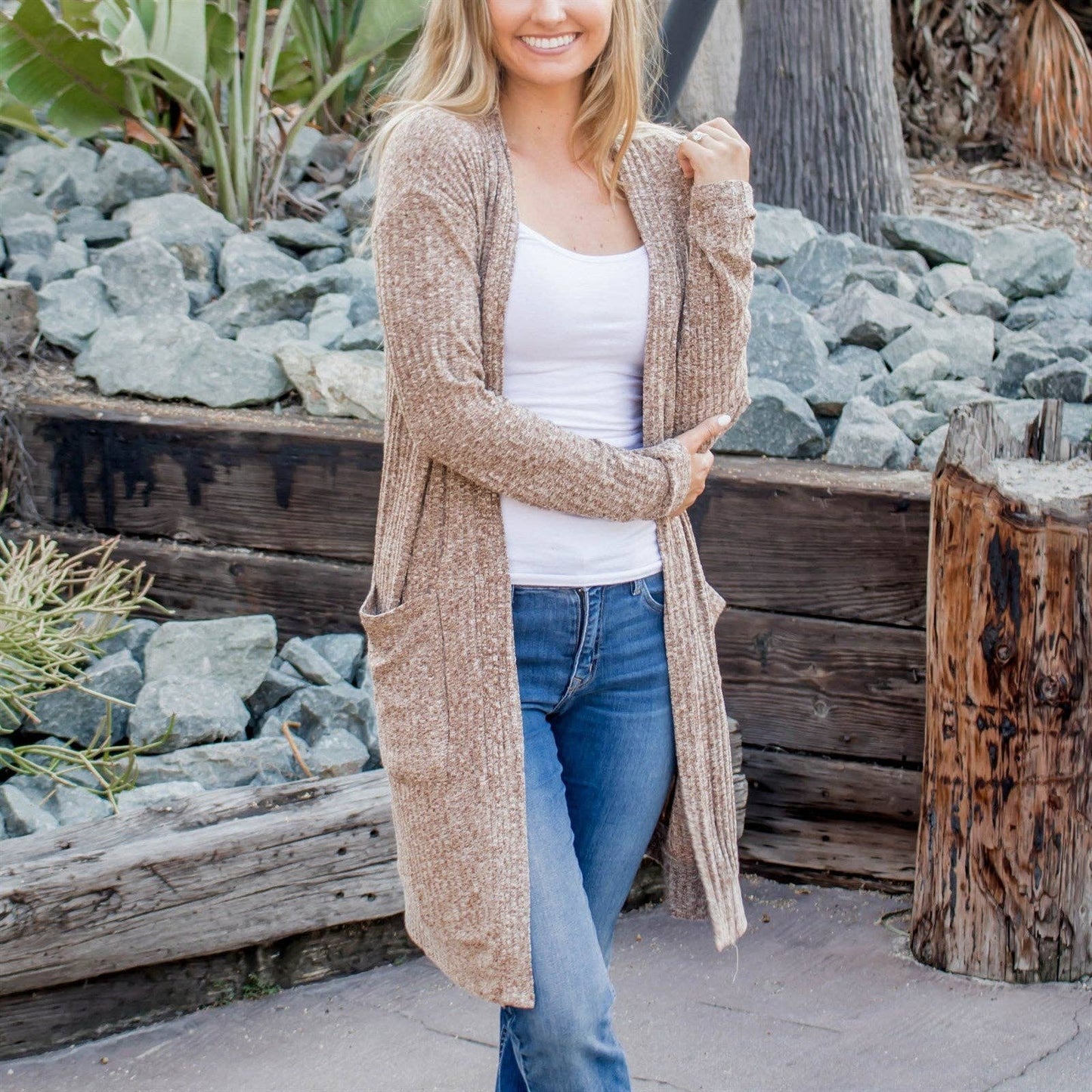 Textured Pocket Cardigan