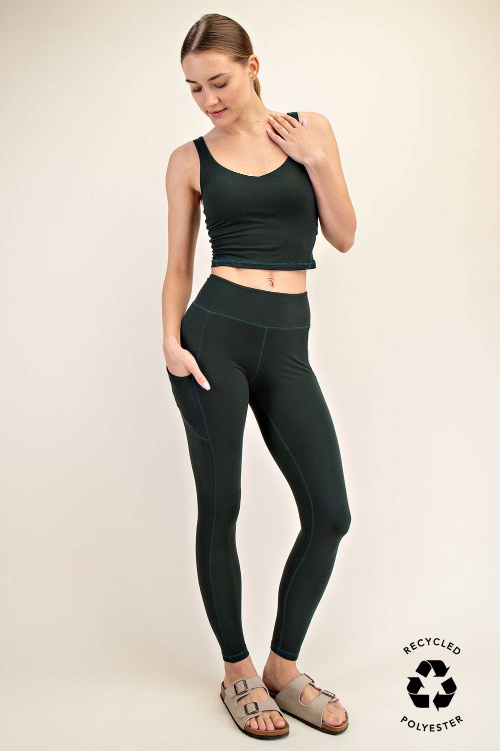 BUTTER BASIC LEGGING WITH POCKETS Green