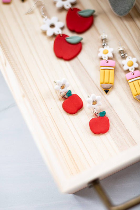 Teacher Flower Collection: Small apple dangle