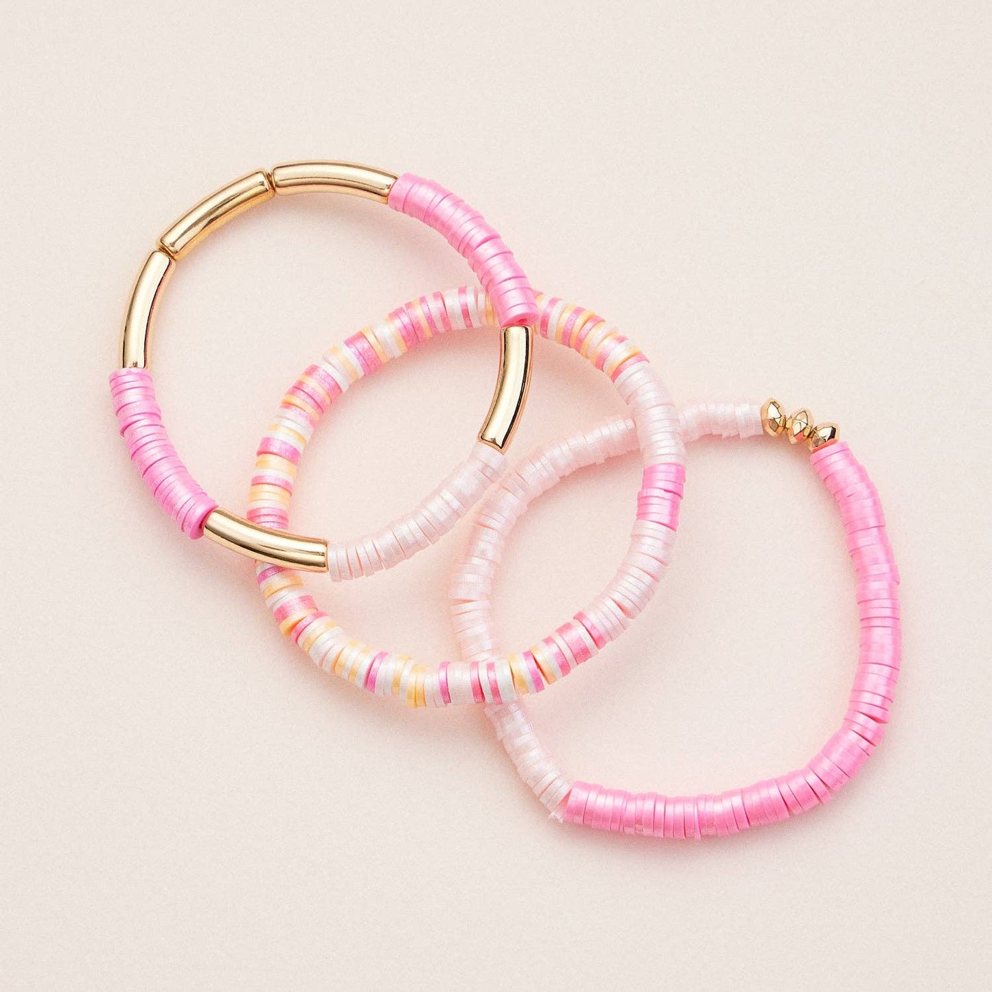 Colorful Heishi Bead Stretch Bracelets