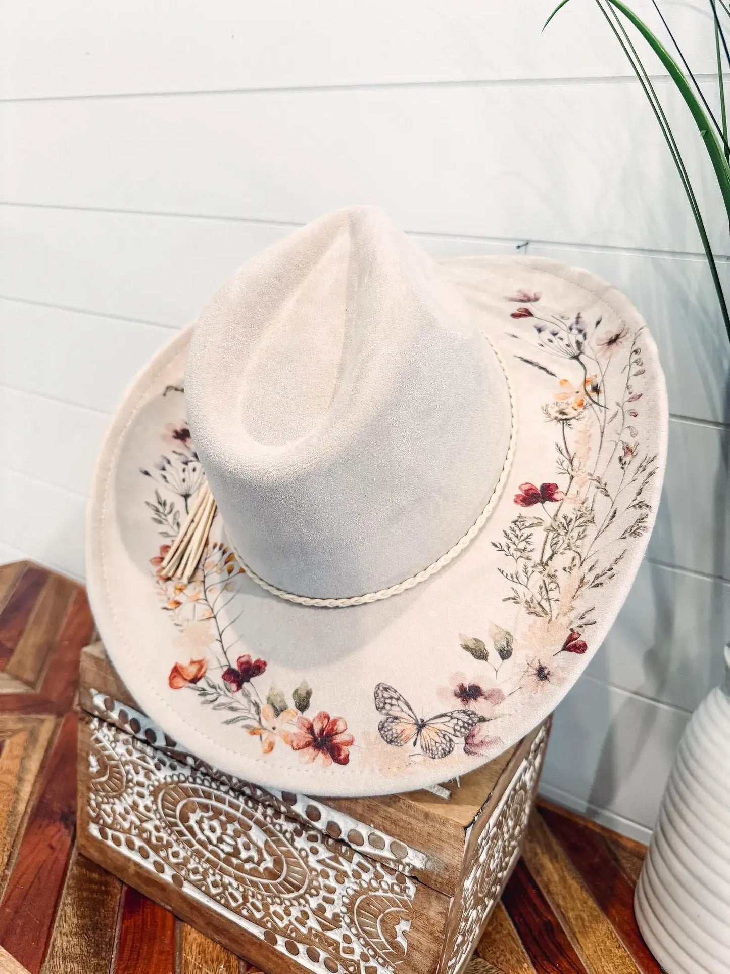 Floral Print Hat