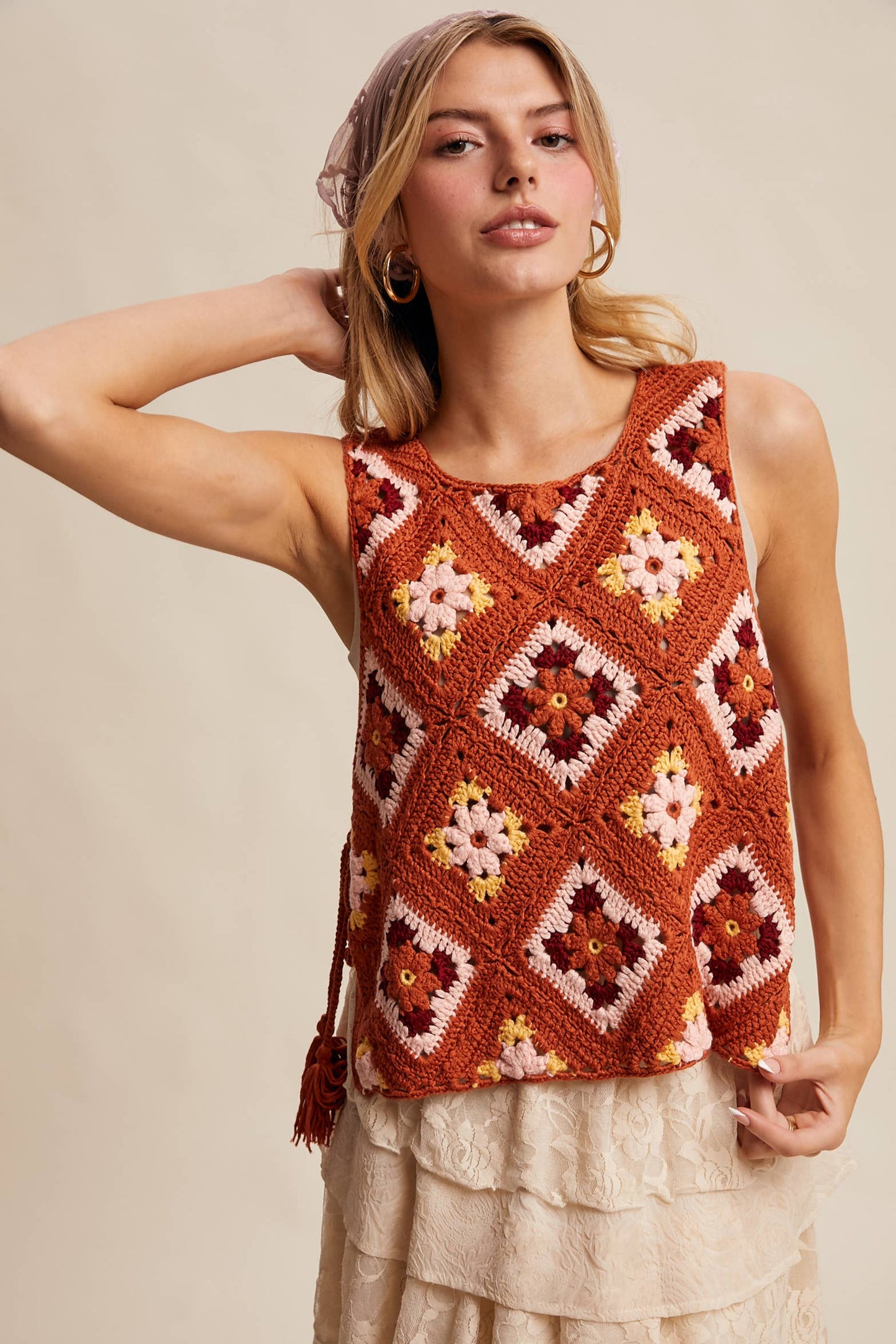 Crochet Granny Square Vest