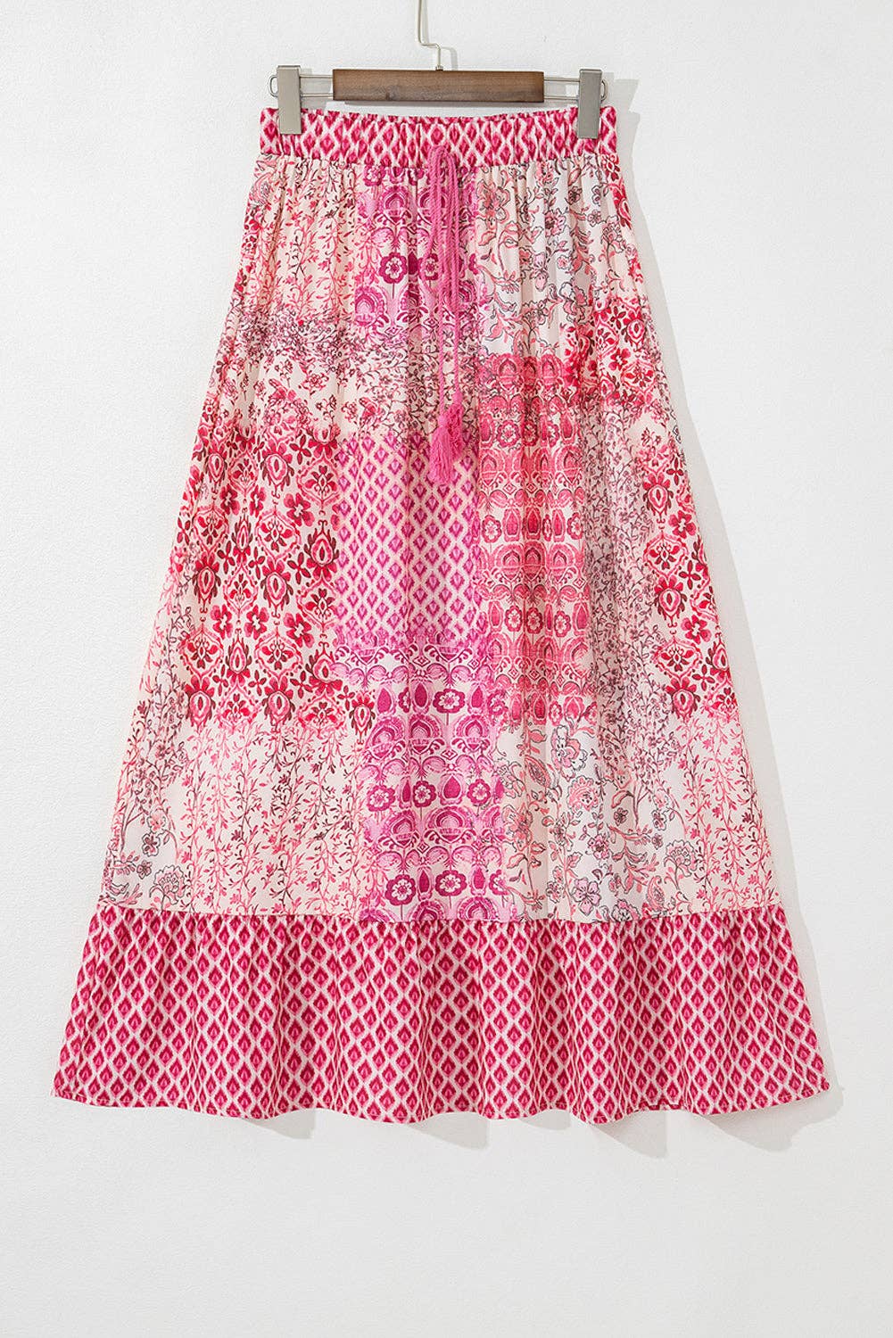 Boho Pattern Maxi Skirt