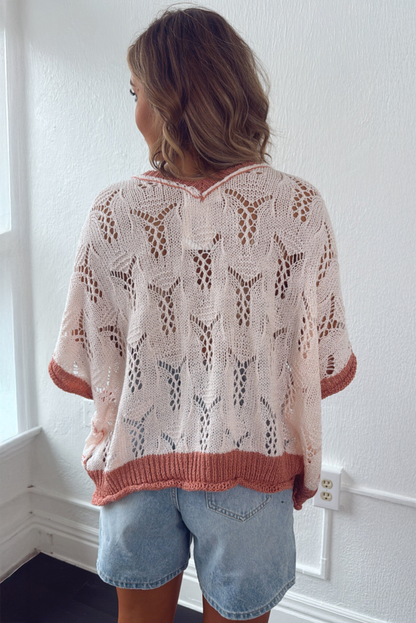 Delicacy Embroidered Flower Sweater