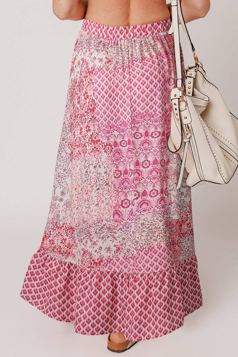 Boho Pattern Maxi Skirt