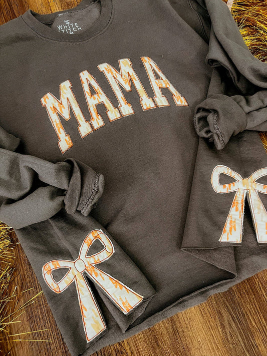 MAMA Bow Sweatshirt | Handmade