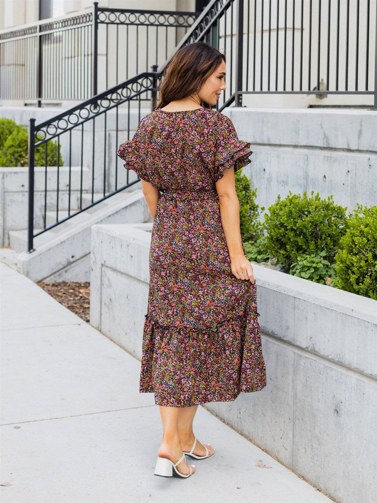 Floral Belted Dress