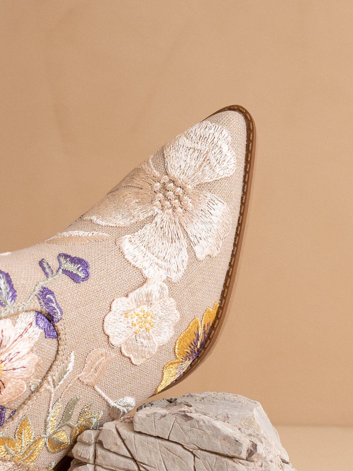 The Wanda Floral Applique Bootie