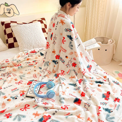 Christmas Flannel Throw Blanket