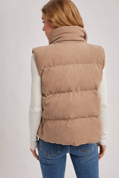 CORDUROY PUFFER VEST